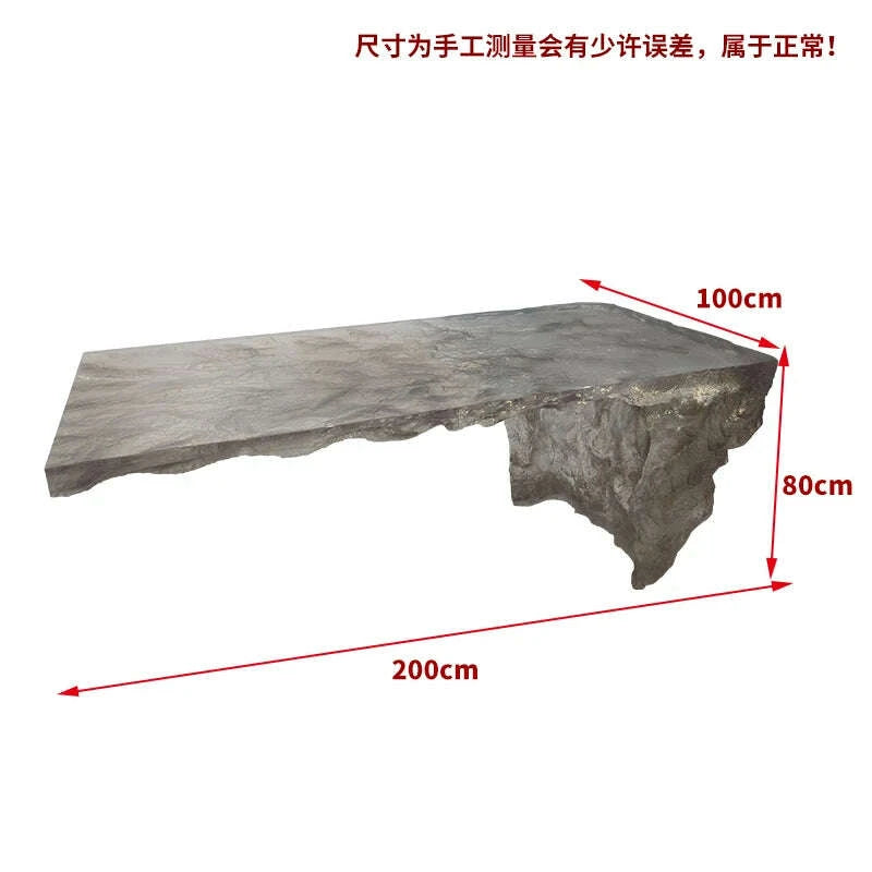 KIMLUD, Premium Light Luxury Transparent Resin Hotel Front Desk Restaurant Villa Kitchen Partition Luminous Crystal Glacier Island Table, KIMLUD Womens Clothes