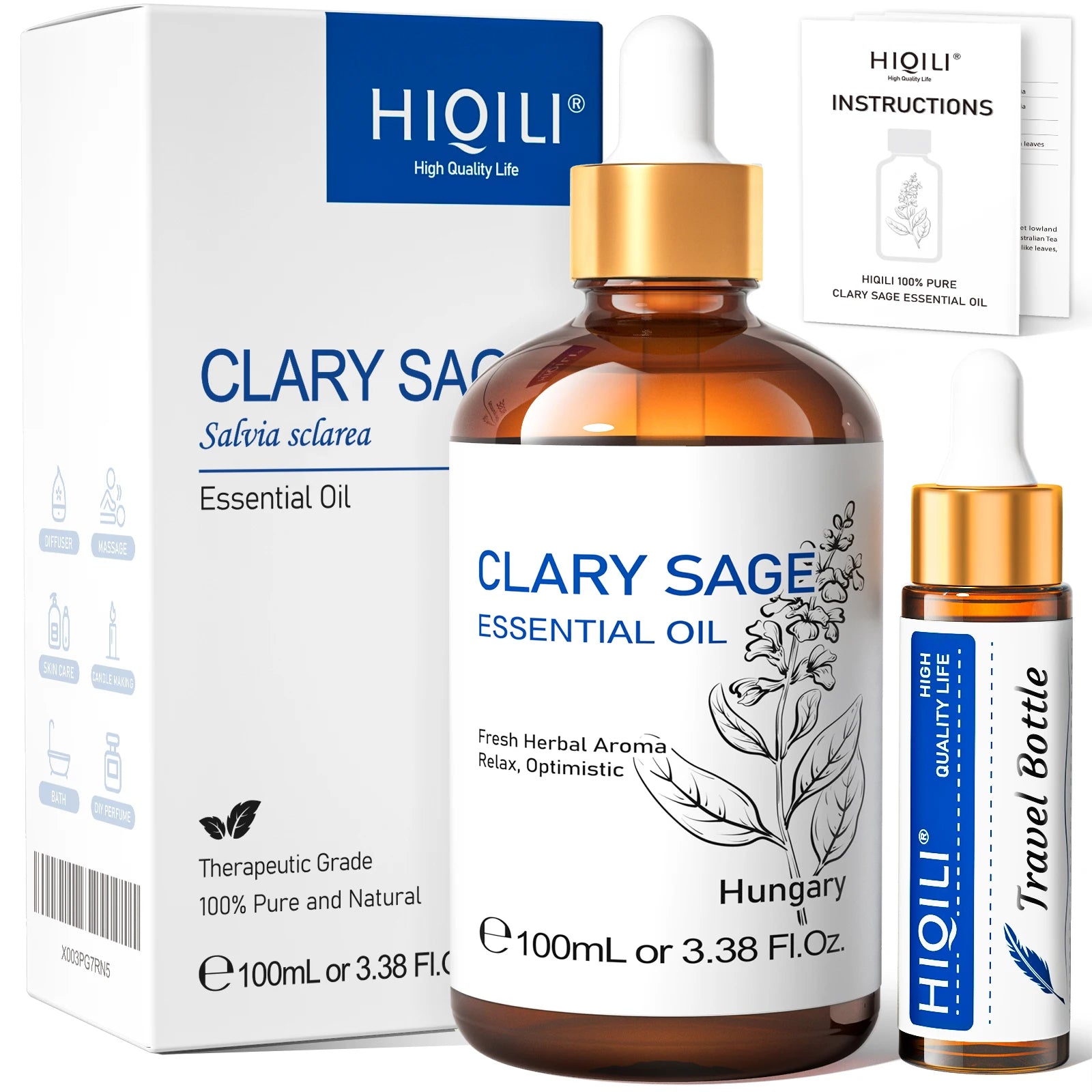 Sandalwood Essential Oil Blend With Lavender Jasmine Eucalyptus Peppermint Ylang Ylang Frankincense — Amber | KIMLUD