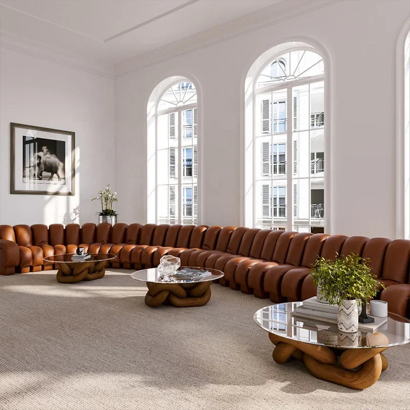 A Snake sofa furniture modular combination stretches freely