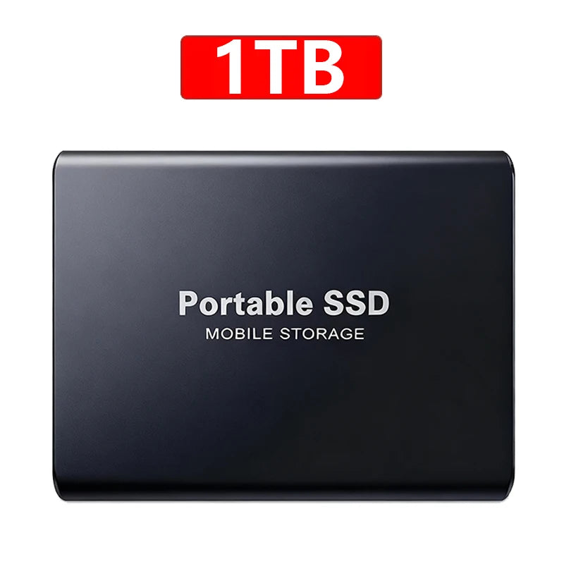High-Speed Slim Portable External SSD 2TB — Black | KIMLUD
