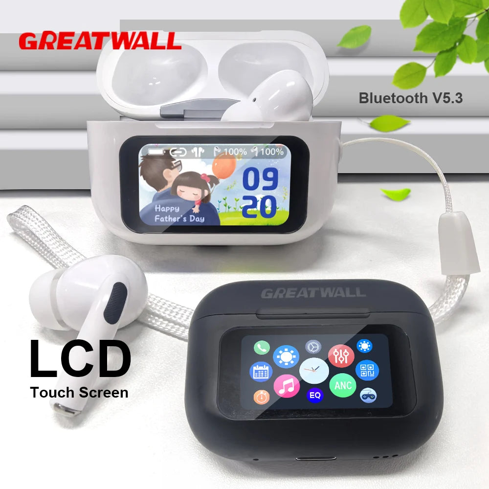 New Air Pro Wireless Bluetooth Earphones Headphones ANC Noise Reduction HiFi Sound Low Latency Earbuds HD Music Touch Headsets