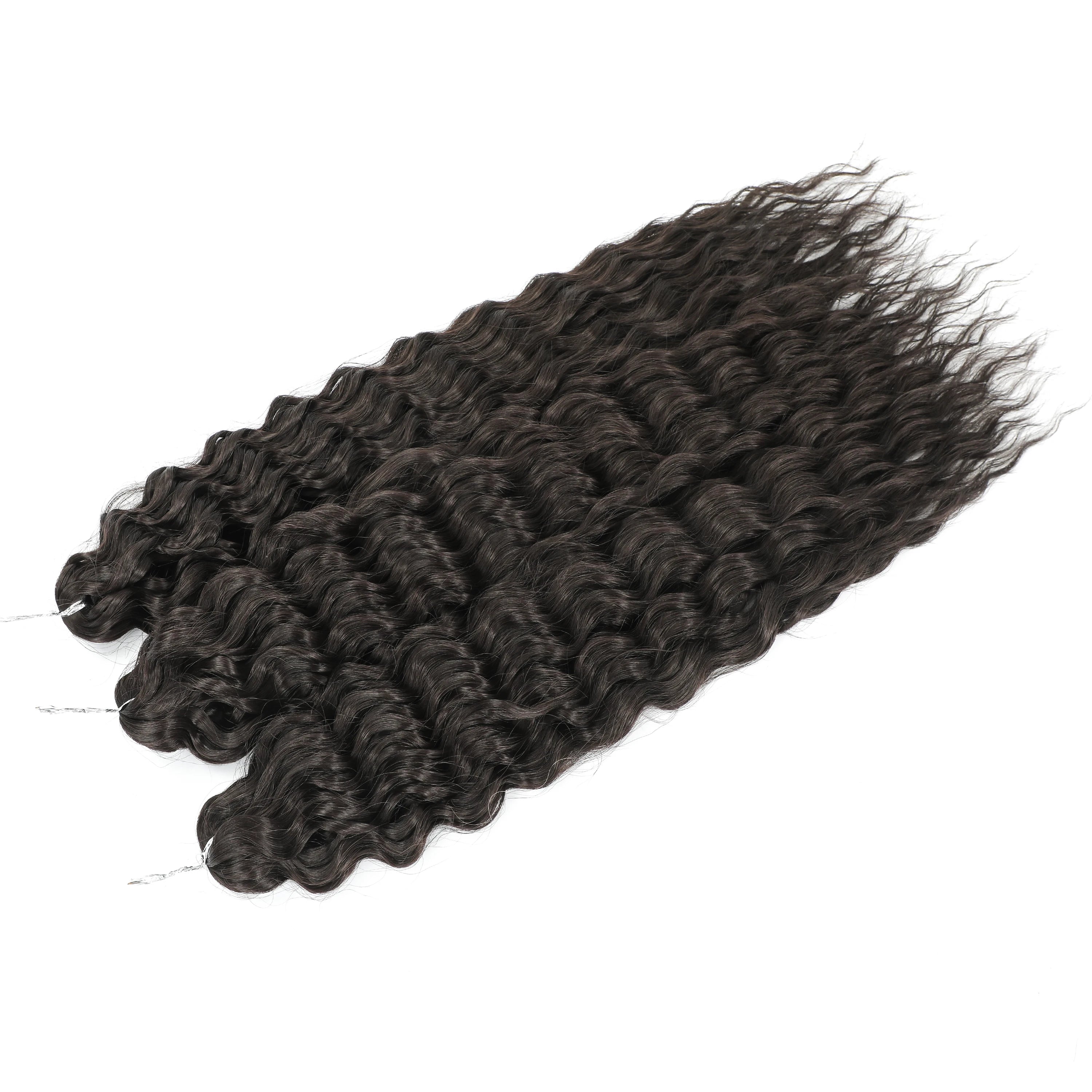 Crochet Braids Synthetic Hair High Temperature — Ombre Brown | KIMLUD