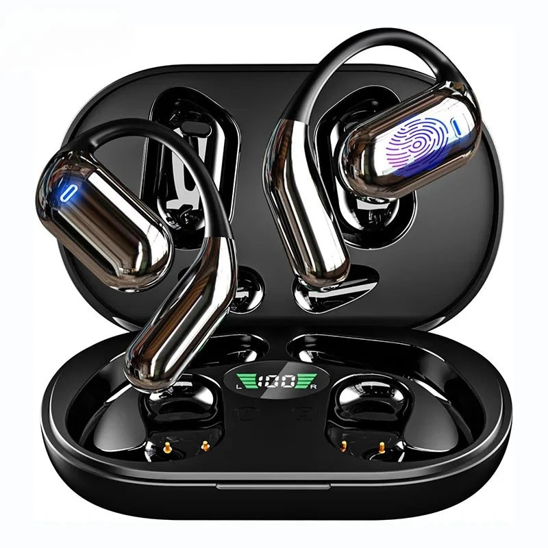 Wireless Translation Earbuds HiFi Bass ENC Noise Reduction — Black | KIMLUD