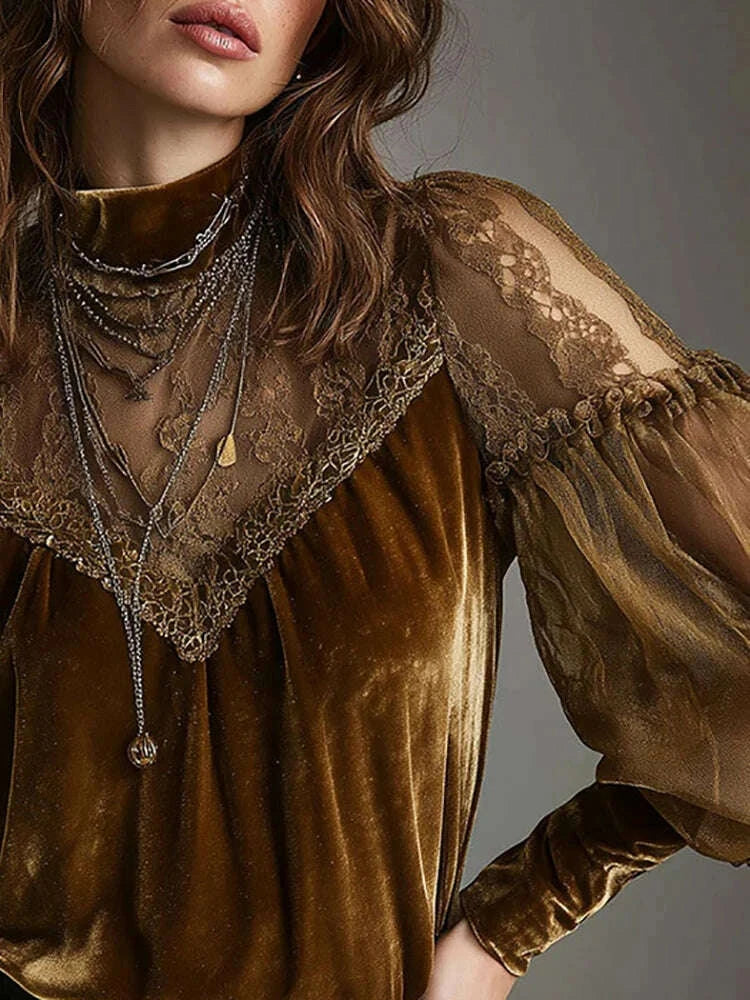 lace-sheer-sexy-velvet-women-blouse-brown-round-neck-puff-sleeve-elegant-slim-female-autumn-top-fashion-high-street-chic-shirtskimludkimlud-35558614
