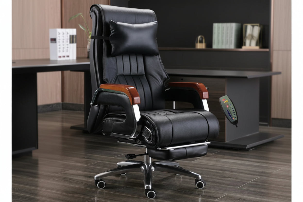 Office Chair – Massage Reclining High Back – Metal – N/A | KIMLUD