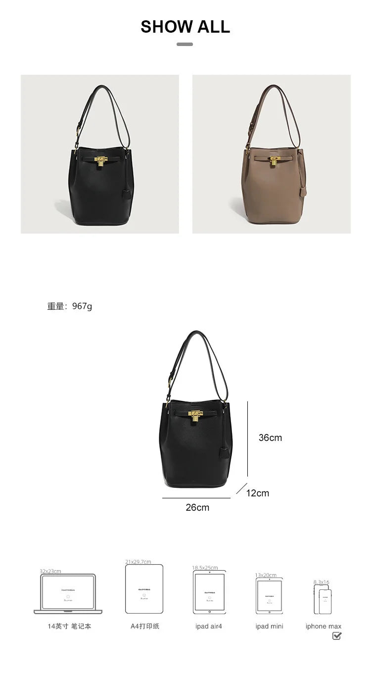 Luxury Designer Tote Bag for Women - Spacious Leather Work Bag with Zipper Closure & Removable Shoulder Strap