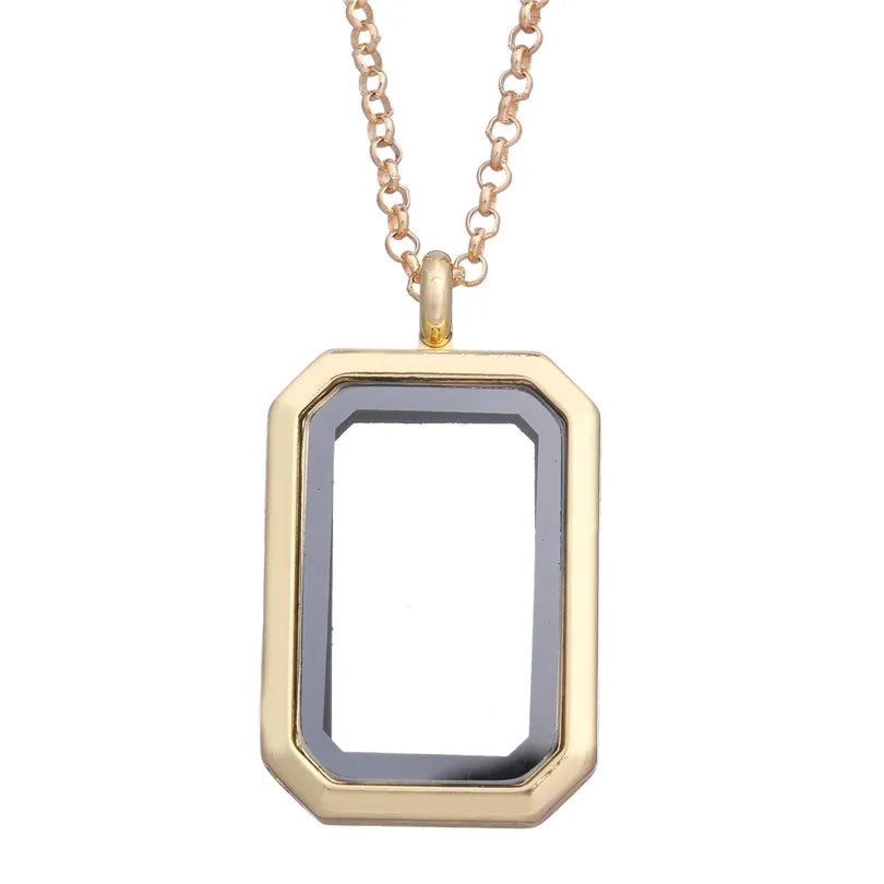 Silver-Tone Heart-Shaped Glass Reliquary Locket Pendant With Antique Filigree Keepsake Window — Silver | KIMLUD