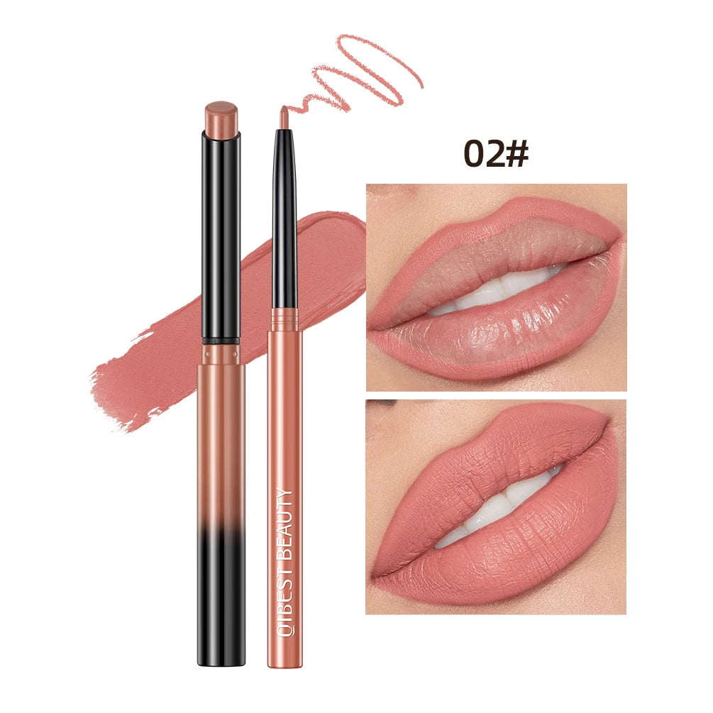Matte Nude Lipstick Pen Set Lip Liner — Nude Pink | KIMLUD