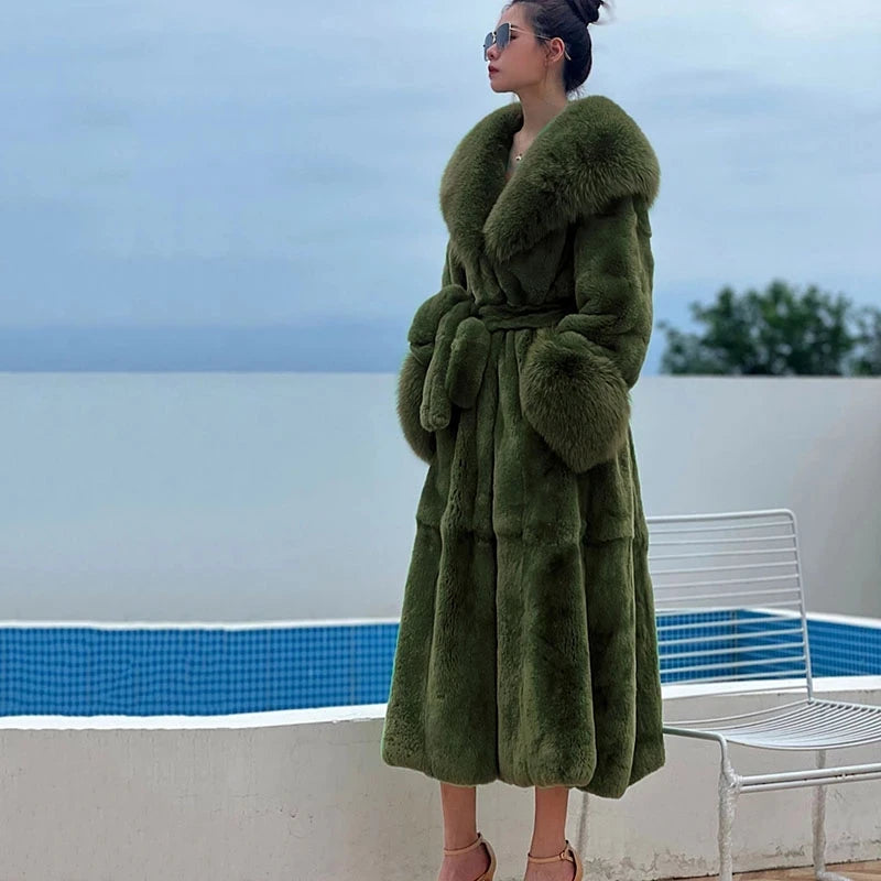 2024 Long Mink Coats Women Fur Coats Winter Outwear Faux Fur Jacket Female Long Sleeve Ladies Casual Oversize Fur Coat Parkas