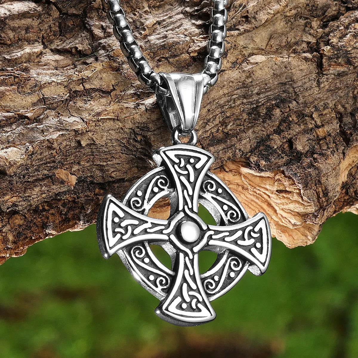 Craving Cross Totem Men Necklaces With Pendant Stainless Steel Jewelry For Male Women Punk Hip Hop Accessories Gifts Wholesale