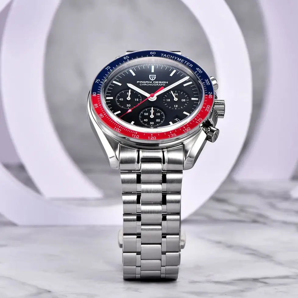 PAGANI DESIGN New Men's Watches Luxury Quartz Sapphire Bezel moon Watch For Men Sport Chronograph Waterproof Wristwatch 2024