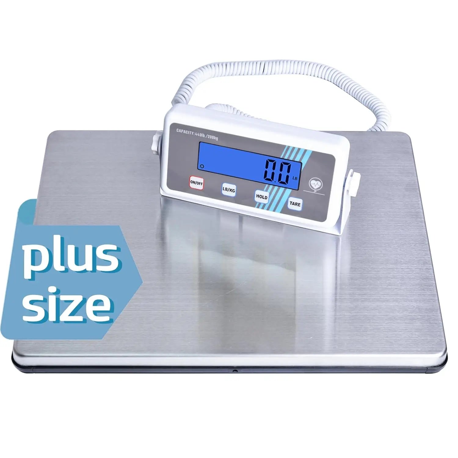Extra-Wide Digital Body Weight Scale 440 Lb Capacity Portable — Black | KIMLUD
