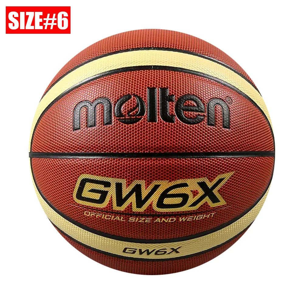 PU Basketball Official Size 7 6 5 — Orange | KIMLUD