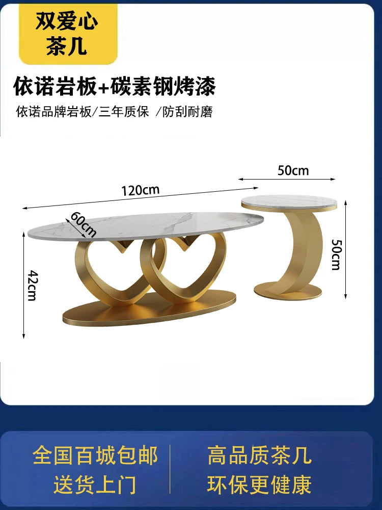 Unique Standing Coffee Table Aesthetic Round Industrial Luxury Coffee Table Modern Simple Mesa Auxiliar Postmodern Furniture