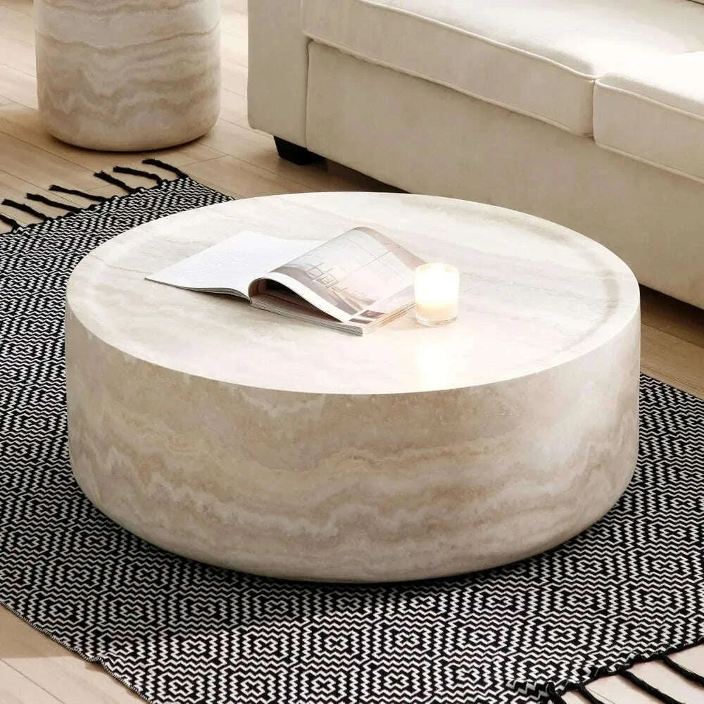 3937”-round-coffee-table-travertine-textured-tables-fiberglass-center-side-tables-for-living-room-office-coffee-table-kimlud-kimlud-33921490