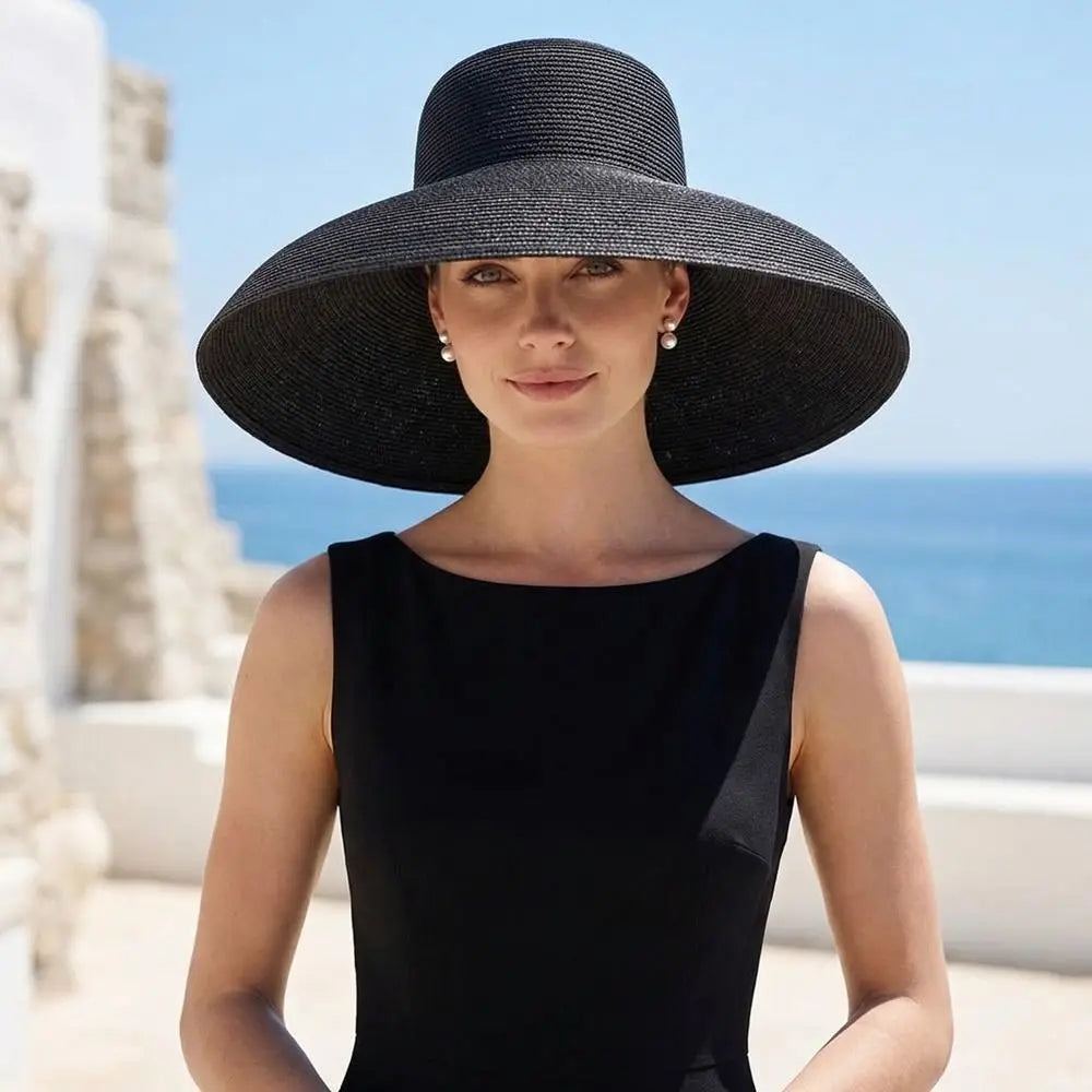 Casual Boho Straw Hat Wide Brim Visor Weave Hat Korean Style Breathable UV Protection Cap Girls