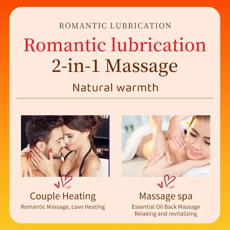 Oil-Based Massage Oil Heat Sensation For Silky Hydration And Gentle Warmth — Colorless | KIMLUD