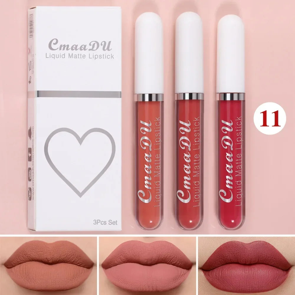 Velvet Liquid Lipstick - Waterproof Matte - Liquid Lipstick - Brown Nude | KIMLUD