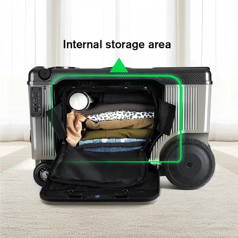 ABS-PC Luggage 20 Inch Electric Trolley — Custom Color | KIMLUD