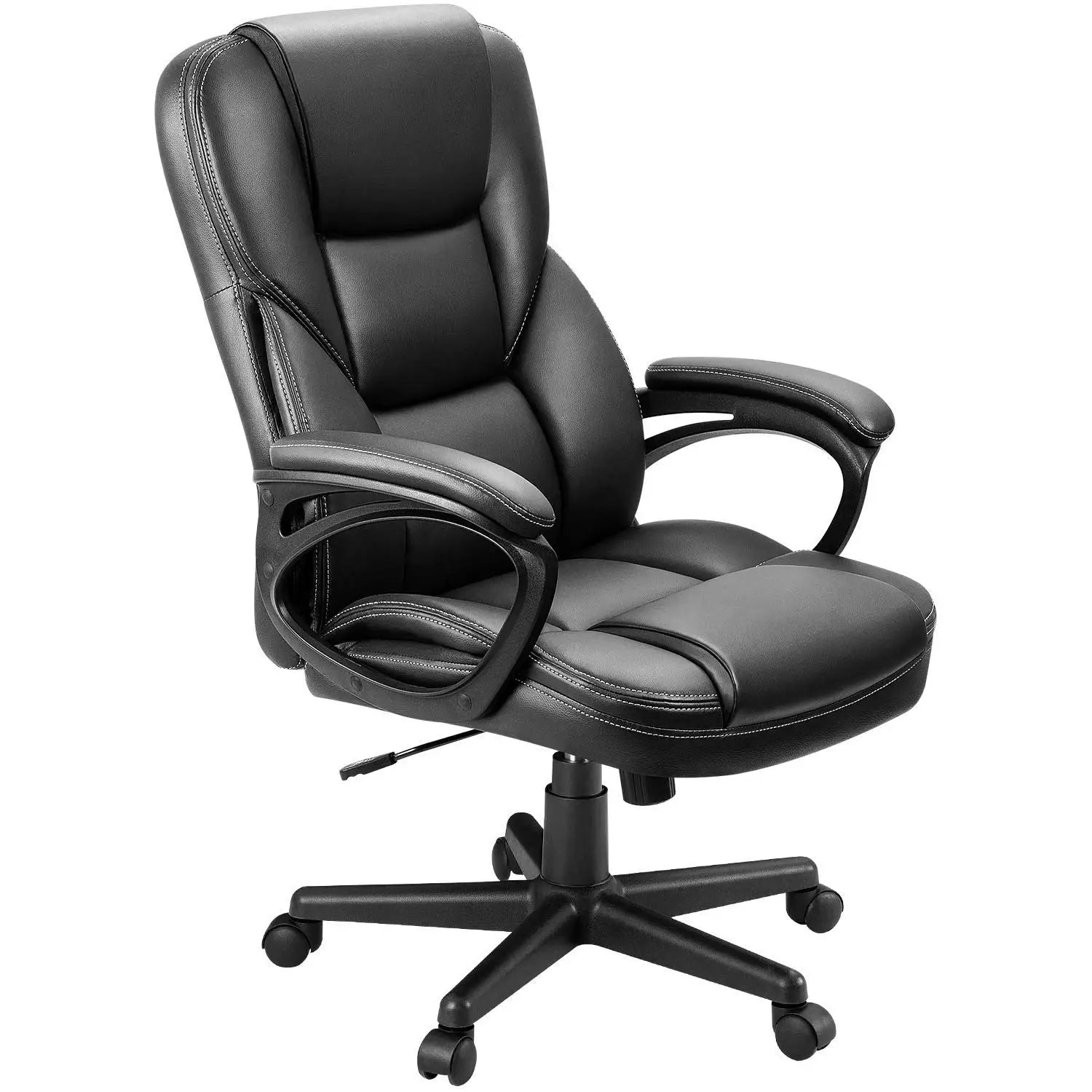 Office Executive Chair High Back Adjustable Managerial Home Desk Chair, Swivel Computer PU Leather Chair with, Customized