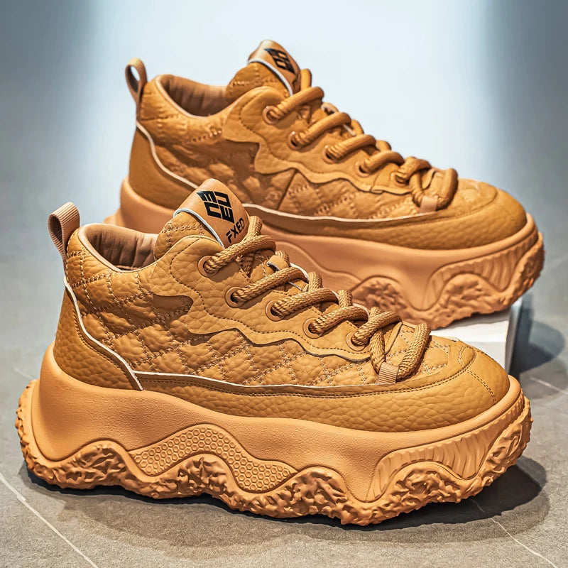 Designer Men's Casual Shoes Fashion Sneakers Outdoor Walking Footwear Heightening Non Slip Sport Shoes Comfortable Leisure Shoes