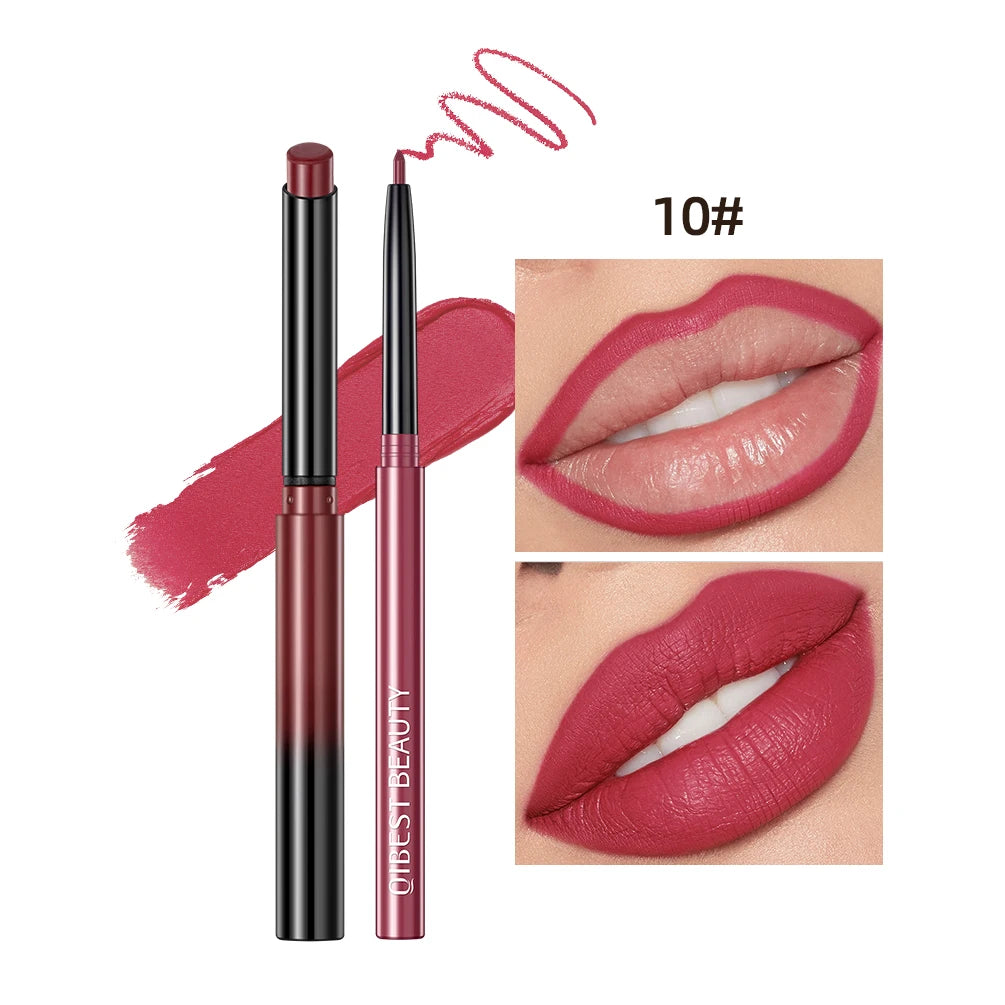 Matte Nude Lipstick Pen Set Lip Liner — Nude Pink | KIMLUD