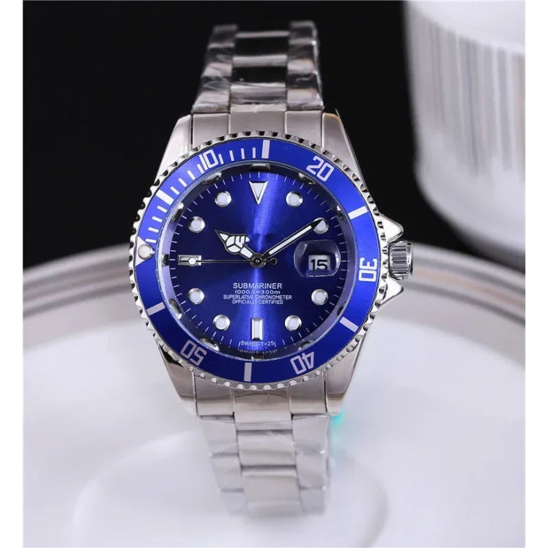 2025 Men Automatic Watch Business Waterproof Mechanical Watches Luxury Stainless Steel Day Date Mens Watch Man Gift AAA+
