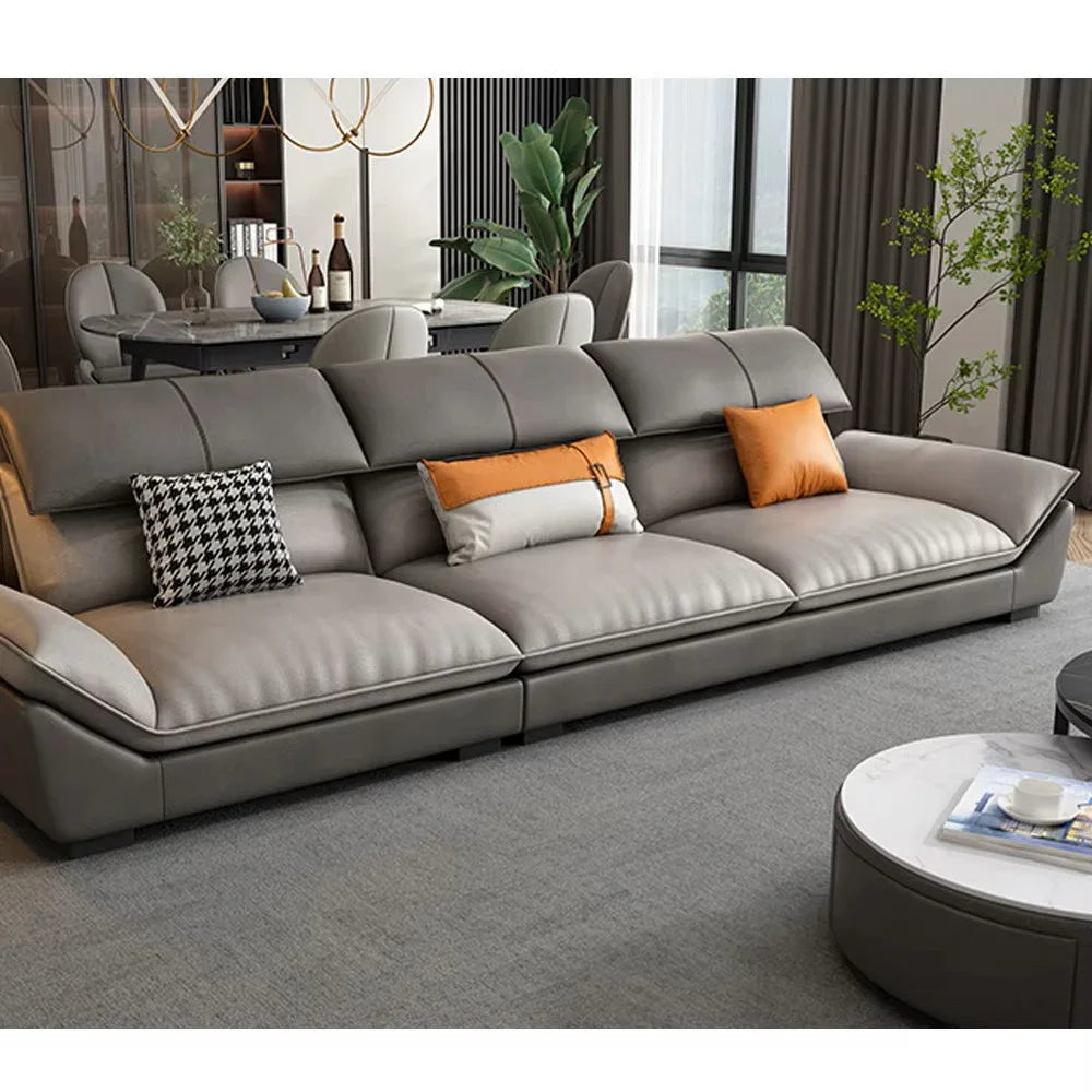 z Modern Home Decoration Microfiber Fabric Furniture Modern Luxury L-Shaped Sofa Living Room Combination Sofa