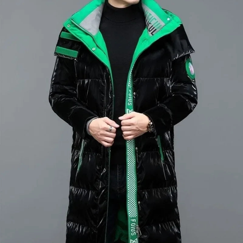 Men's Long Hooded Parka – Cotton Fill – Winter Coat | KIMLUD