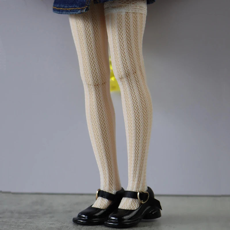 Cloth Socks For Blythe Doll Long Stockings — Black | KIMLUD