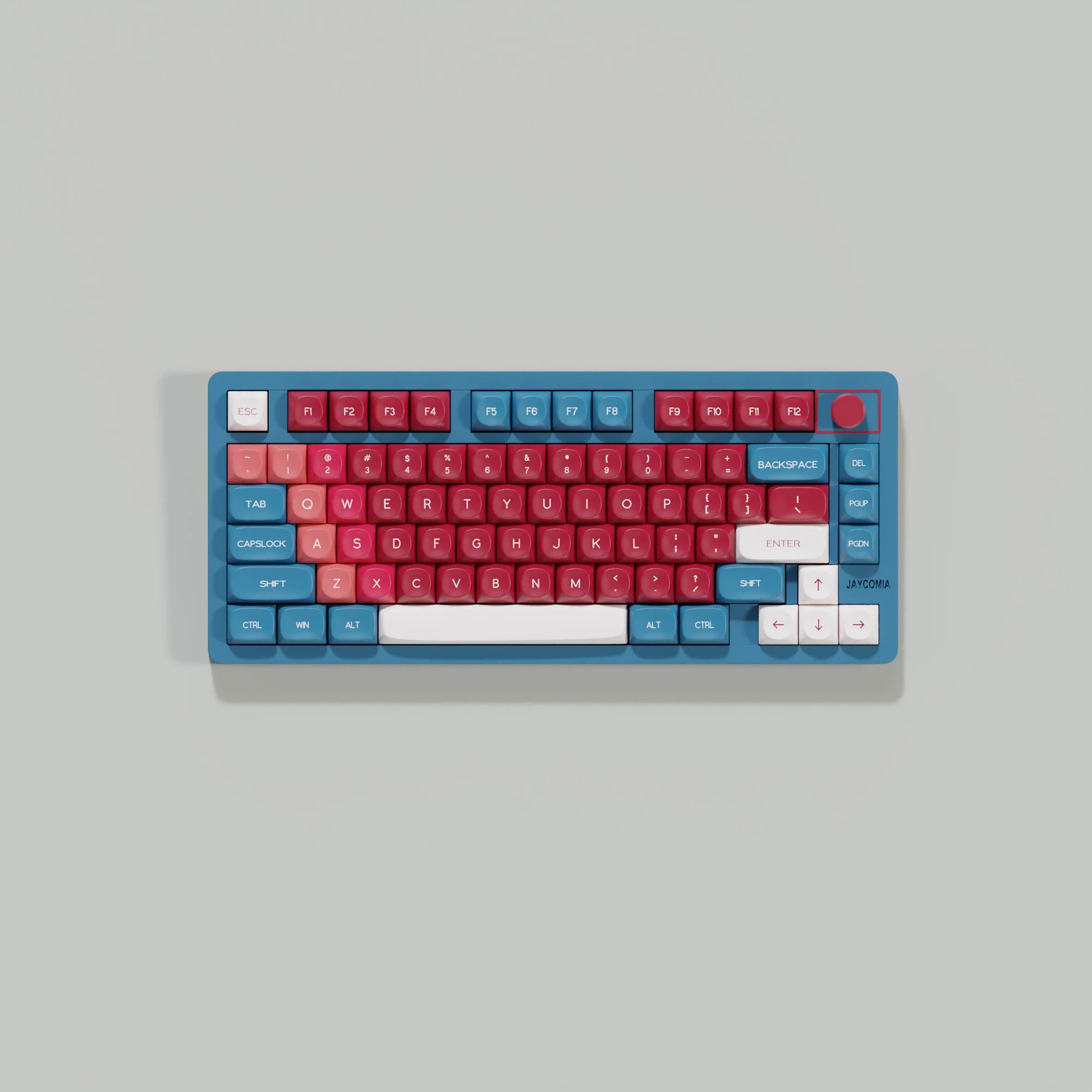 Red Bean Keycaps MOA Profile Dye-Sub KR RU Spanish German French Arabic ABNT2 ISO ANSI Layout For mechanical keyboards 7u Space