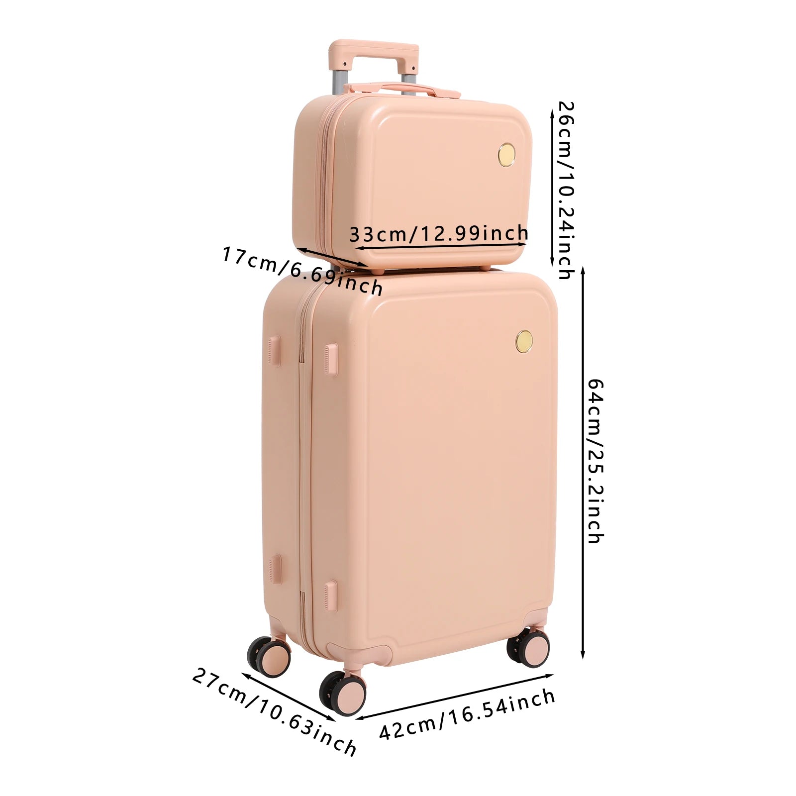 Suitcase with Wheels Small and Large Suitcases Carry On Suitcases Cosmetic Case Carry On Luggage