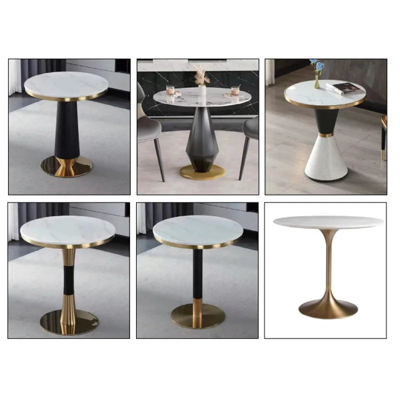 Modern Italian-Luxury Living Room Coffee Table Set With Gold Finish — Gold | KIMLUD