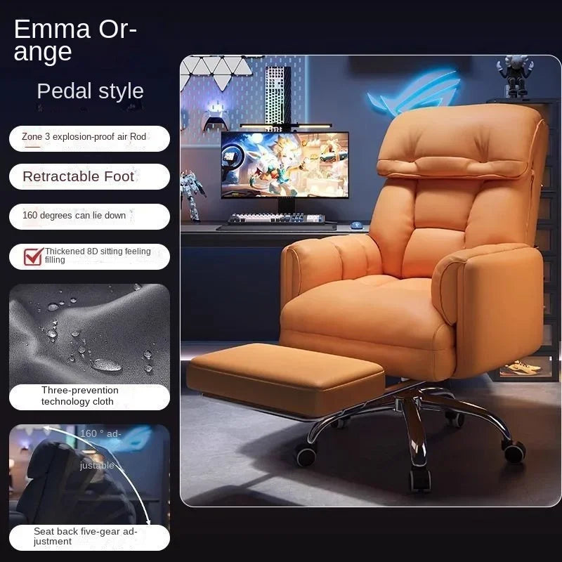 Office Chair – Ergonomic Big and Tall – Adjustable Footrest | KIMLUD