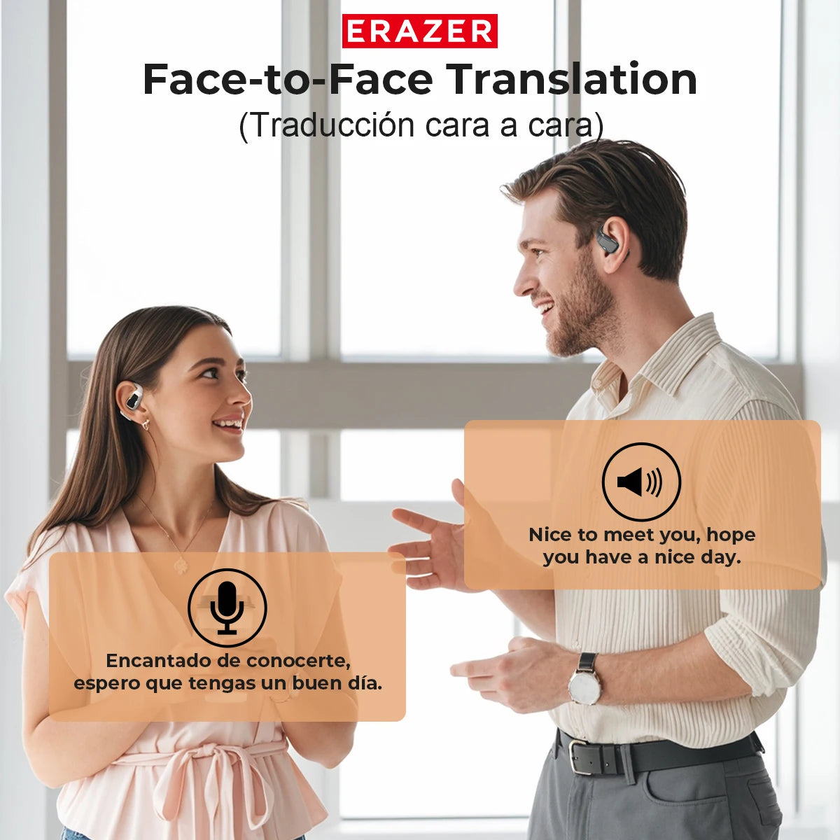 [AI Earphone]ERAZER XP6 Bluetooth Earphones Sleep ASMR Headset DIY Equalizer APP AI Wireless Headphones Office Travel,16mm Drive