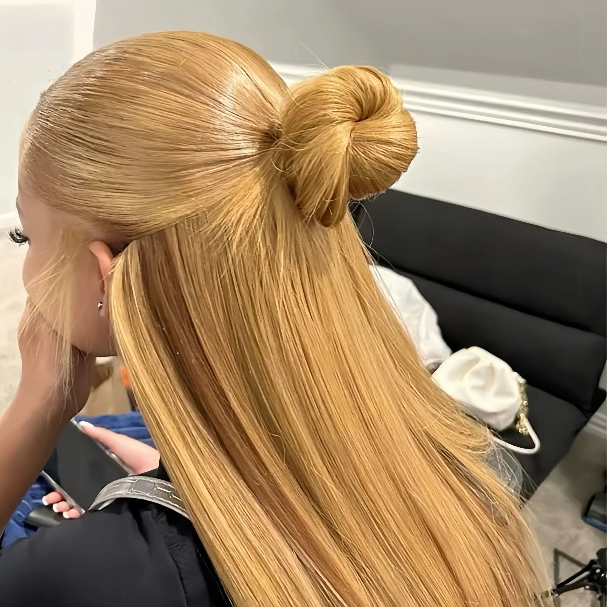 HD Lace Front Wig - Straight - Swiss Lace - 27 Honey Blonde | KIMLUD