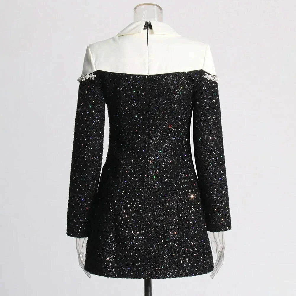 vgh-hit-color-patchwork-pearls-short-dress-for-women-lapel-long-sleeve-high-waist-spliced-sequins-elegant-dress-female-fashion-kimlud-kimlud-33911600