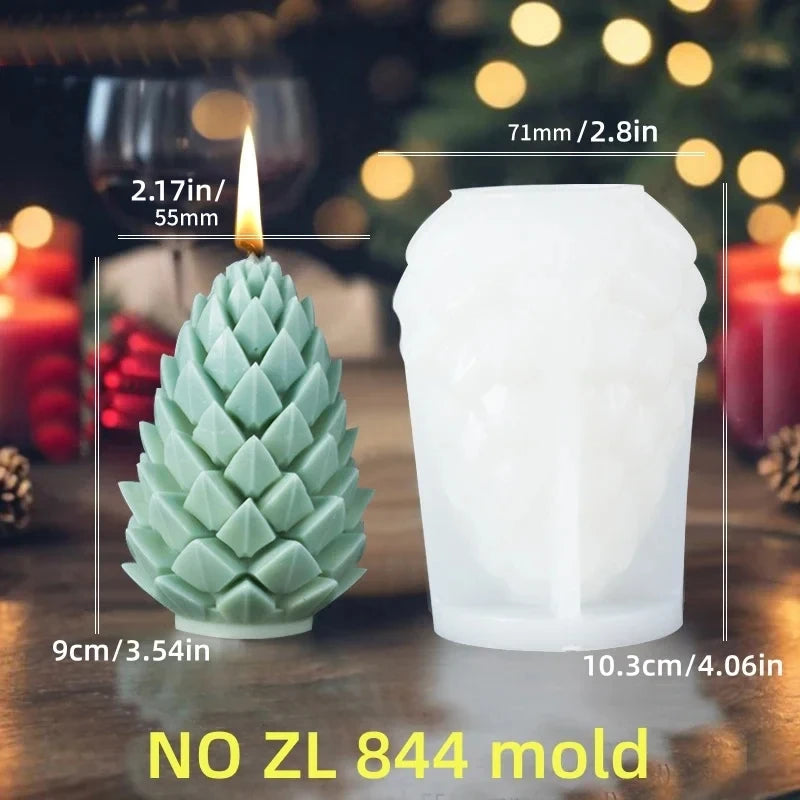 KIMLUD, 2025 Christmas House Fragrance Candle Silicone Mold Santa Claus Santa Claus Knocking On Door Giving Gifts Resin Plaster Molds, KIMLUD Womens Clothes