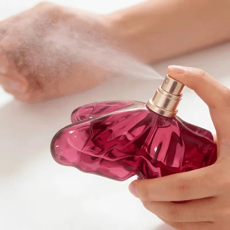 Refillable Floral Eau de Parfum Gift Box — Red | KIMLUD