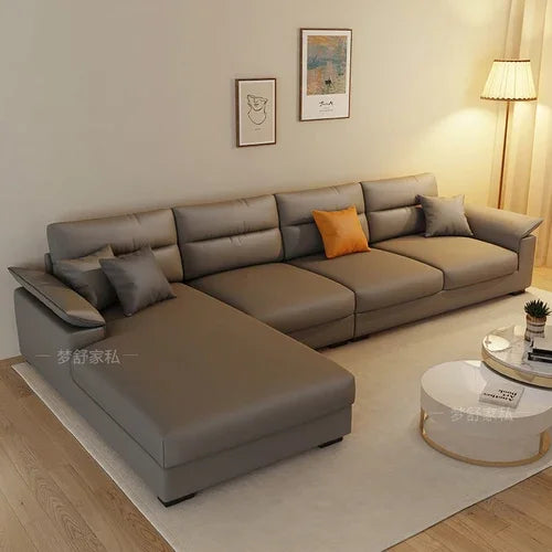 Nordic Waterproof Lounger Sofa Modern Minimalist — Ivory | KIMLUD