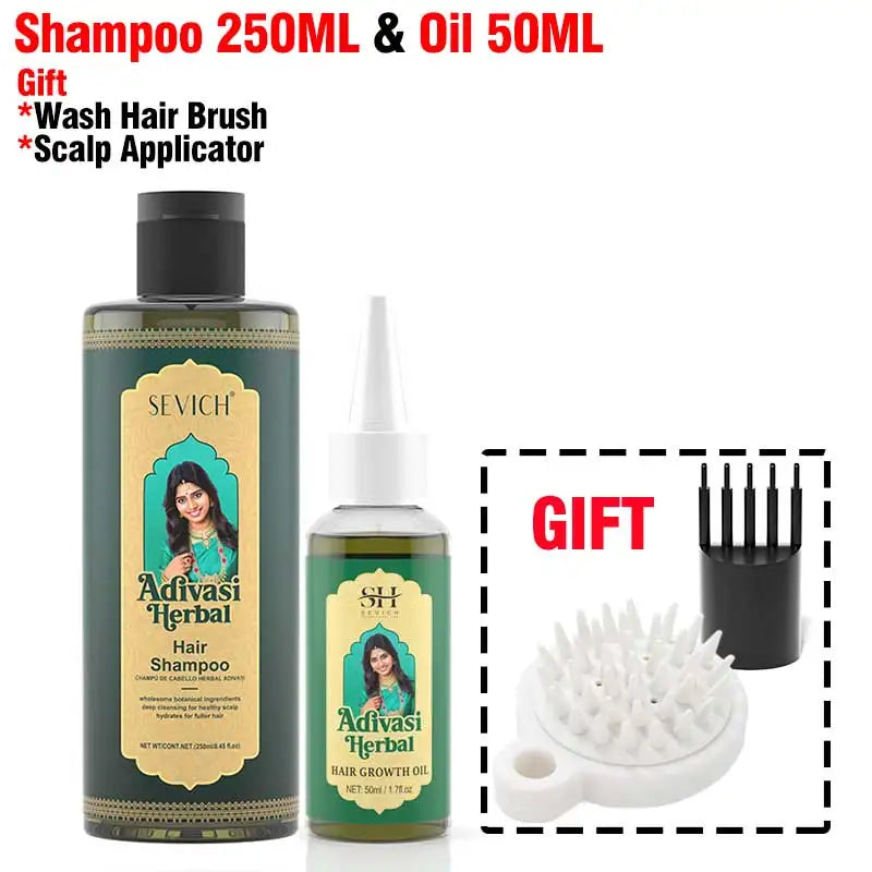 Ayurvedic Herbal Hair Growth Oil Set — Emerald | KIMLUD