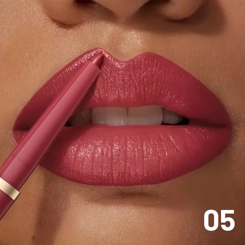 Waterproof Matte Lip Liner Pencil Retractable — Nude Matte | KIMLUD