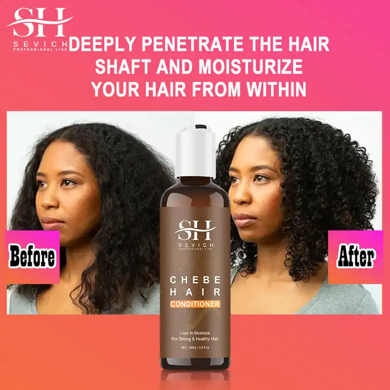 Chebe Hair Growth Shampoo and Conditioner Set Anti Hair Loss — Amber | KIMLUD
