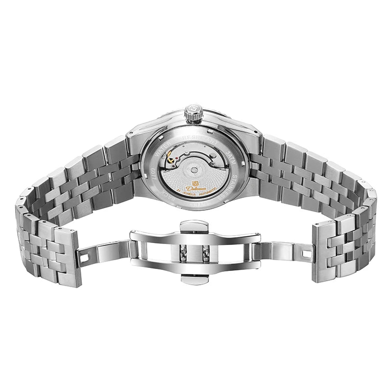 Stainless Steel Automatic Men's Watch — Silver | KIMLUD