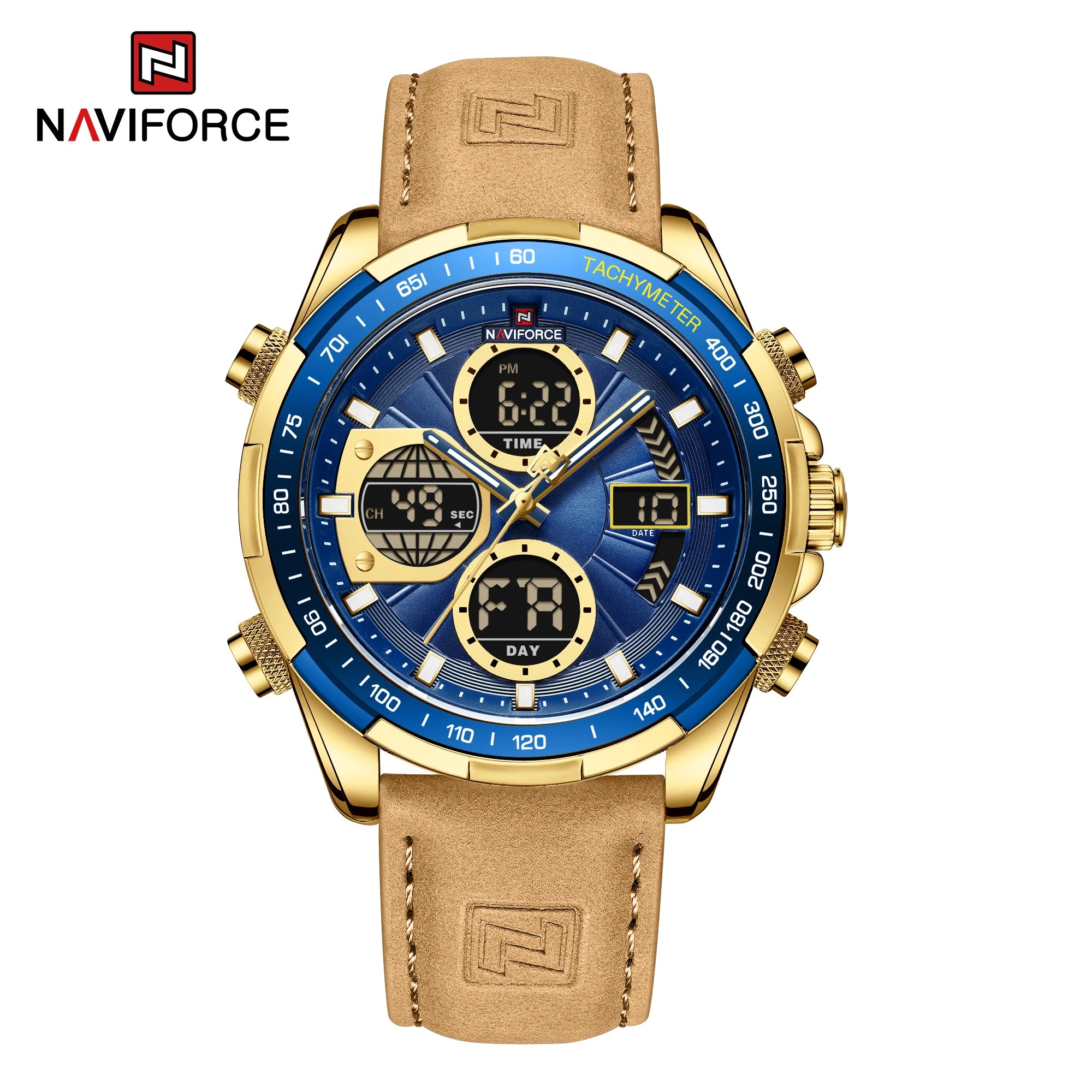 NAVIFORCE Fashion Military Watches for Men Luxury Original Sports Chronograph Watch Waterproof Quartz Clock Digital WristWatch
