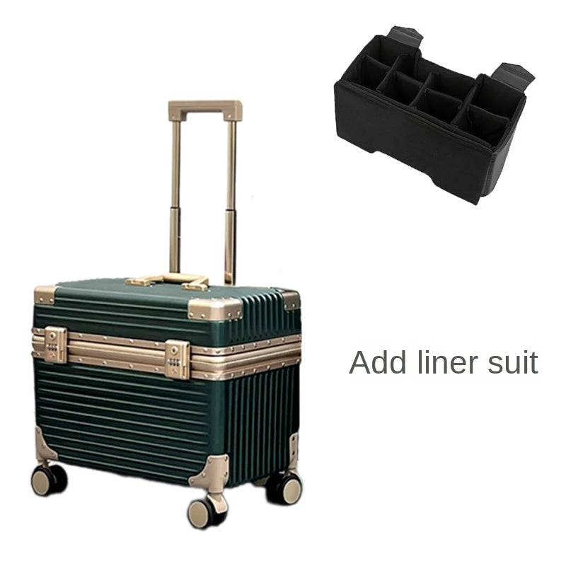 18 Inch Aluminium Frame Camera Equipment Case With Wheels Trolley Case 20 Inch Suitcase Trip Cabin 22 Inch On the Flap Suitcase