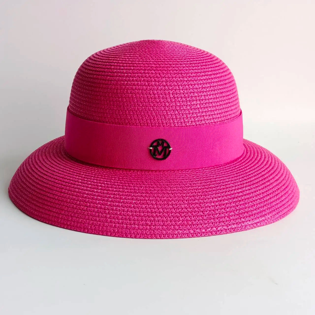Straw summer hat French elegant ladies seaside travel sun hat Hepburn style wide brim hat  햇빛가리개 모자 모자