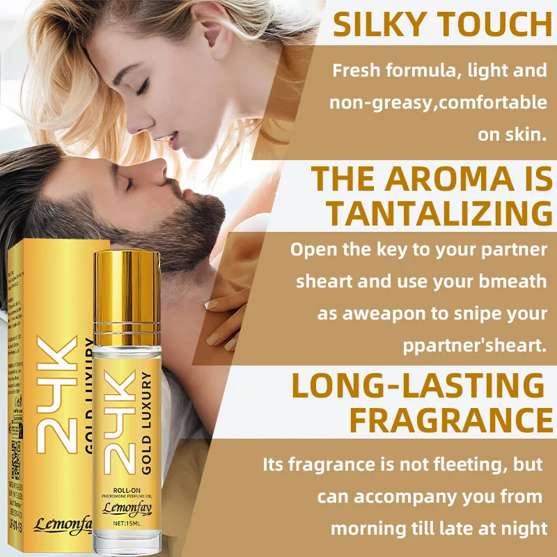 Gold 24K Luxury Pheromone Perfume Oil — Gold | KIMLUD
