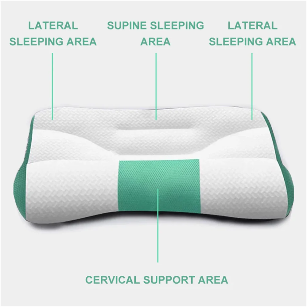 KIMLUD, Cervical Memory Foam Pillow Ergonomic Goose Down Pillow Sleep Enhancing Cervical Support Comfort Goose Down Pillow, KIMLUD Womens Clothes