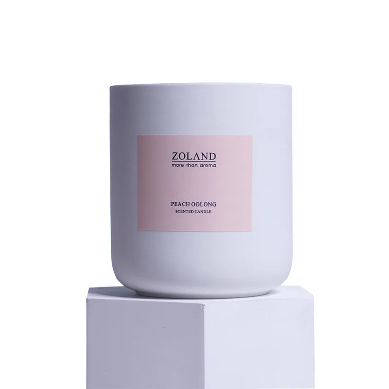 Handmade Scented Candle Jar Romantic Wedding — White | KIMLUD